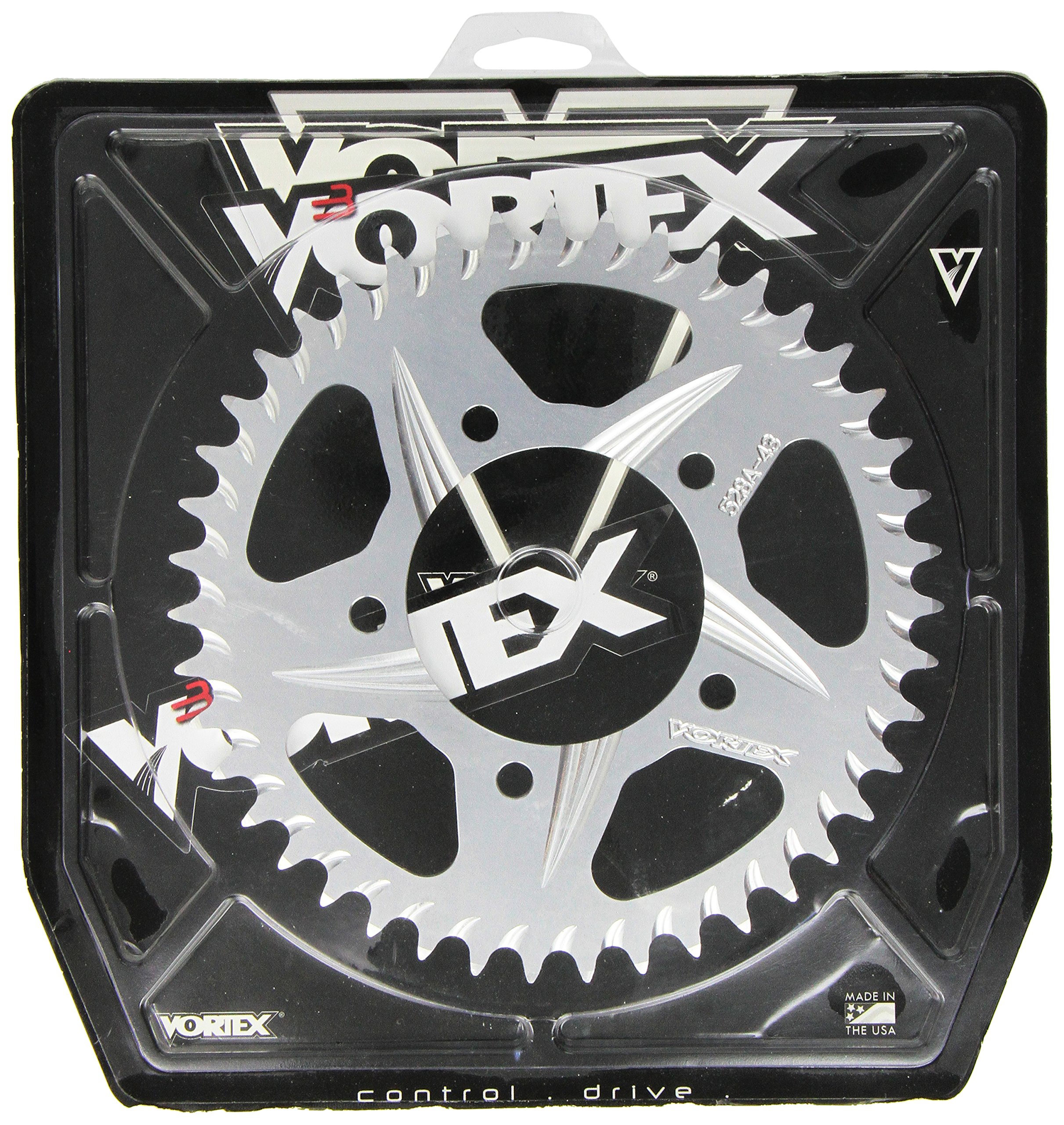 Amazon.com: Vortex 528A-43 Silver 43-Tooth 520-Pitch Rear Sprocket